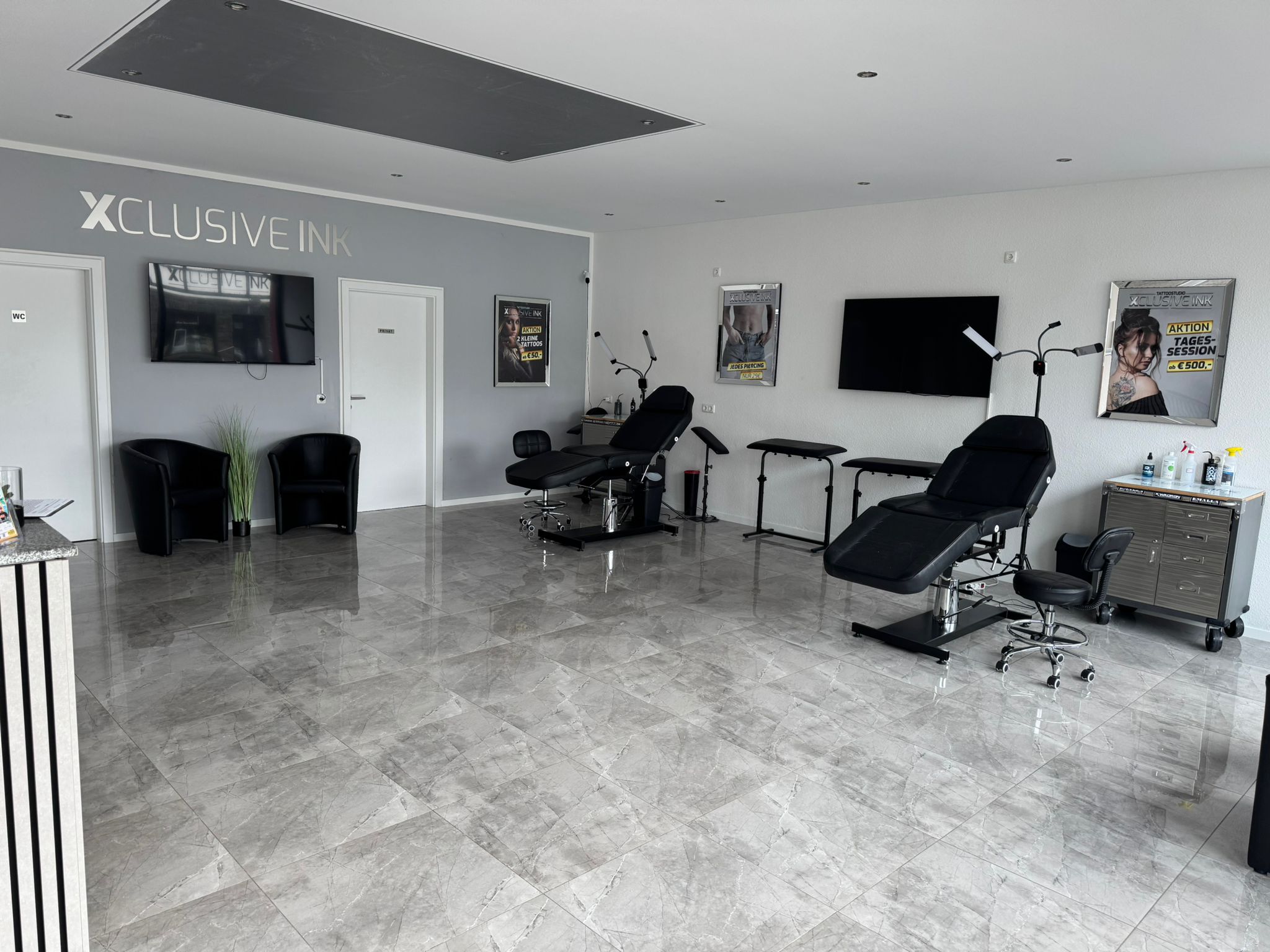 Xclusive Ink Simmerath – Studio Innenansicht
